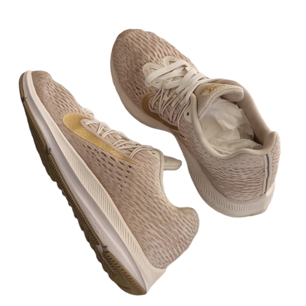 NIKE ZOOM WINFLOW 5 Beige Phantom Gold Sneakers Womens 8 SOLE Orthotics Insoles - Picture 13 of 16